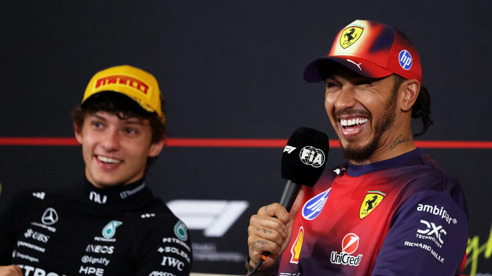 Antonelli teases Hamilton when comparing first F1 wins: ‘Was one year old then’