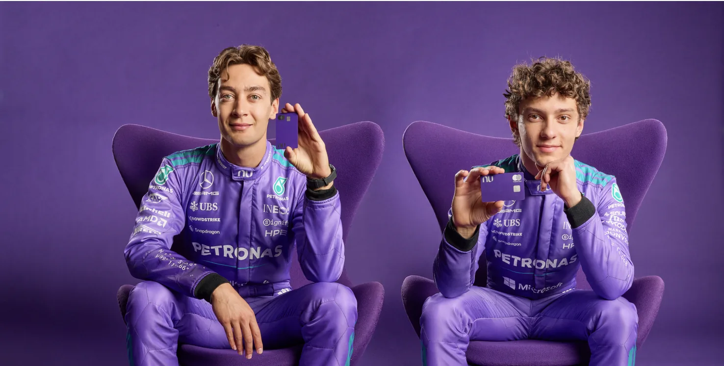 VIDEO: Mercedes swaps black racing suit for purple suits during Miami GP