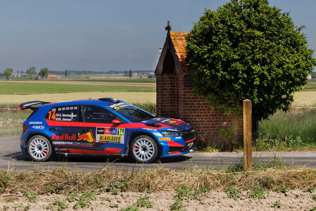 Jos Verstappen strikes back after time penalty and finishes first rally day in Wallonia in third place