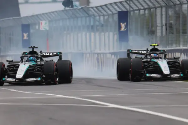 VIDEO: Heated battle between Russell and Antonelli continues during Canadian GP