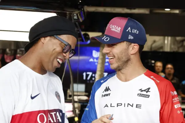 VIDEO: Football hero Ronaldinho shows up Pierre Gasly during charity match