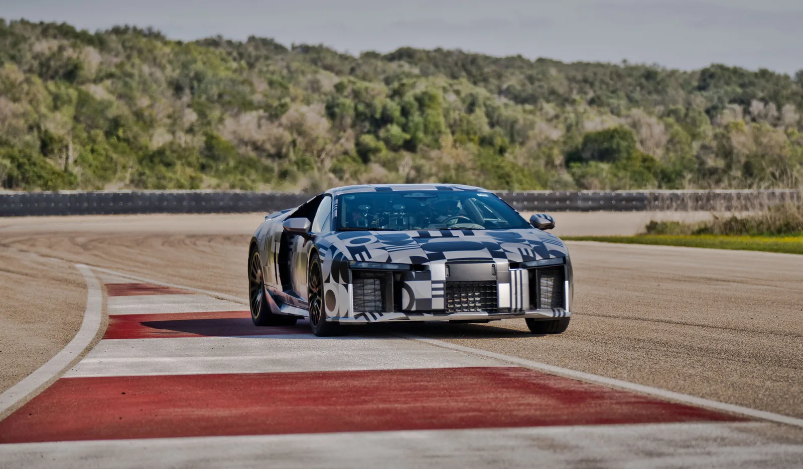 Gabriel Bortoleto and Nico Hülkenberg give the ‘impressive’ Audi supercar a run