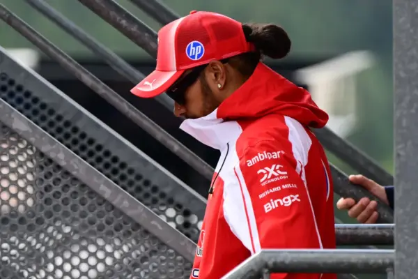 Lewis Hamilton escapes scare after pit lane incident: ‘My heart sank into my shoes’