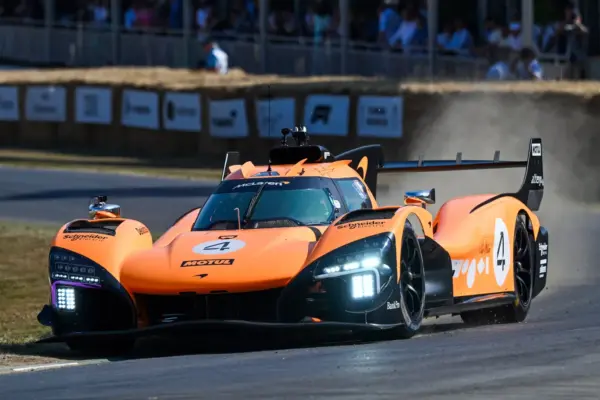 VIDEO: Lando Norris debuts in McLaren's Le Mans hypercar at Goodwood