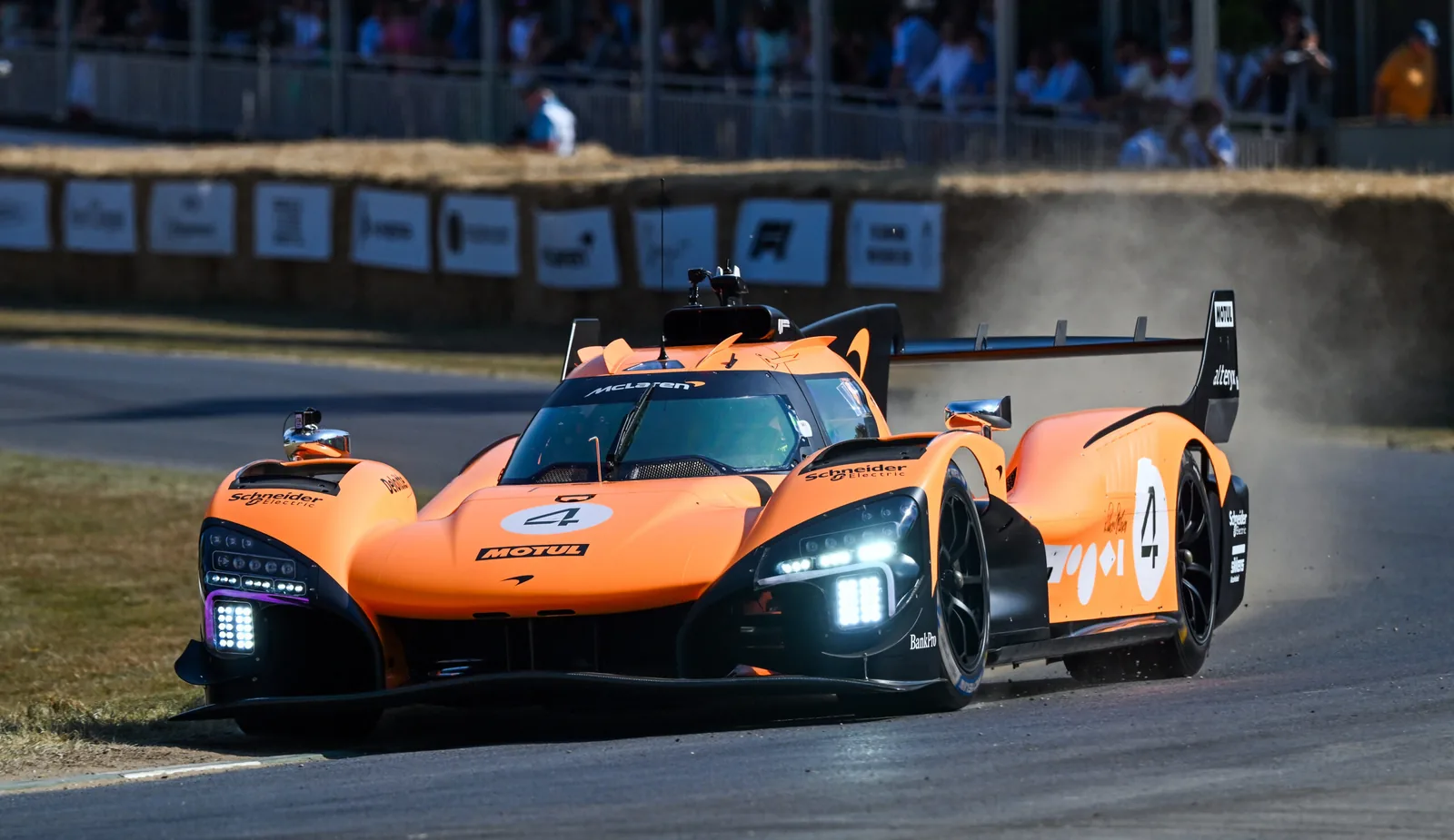 VIDEO: Lando Norris debuts in McLaren's Le Mans hypercar at Goodwood
