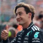 George Russell wins first sprint race at Zandvoort: ‘Glad the rain came only after the finish’