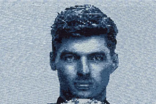 Artist Diana Gorter creates portraits from jeans: ‘Max has a very characteristic face’