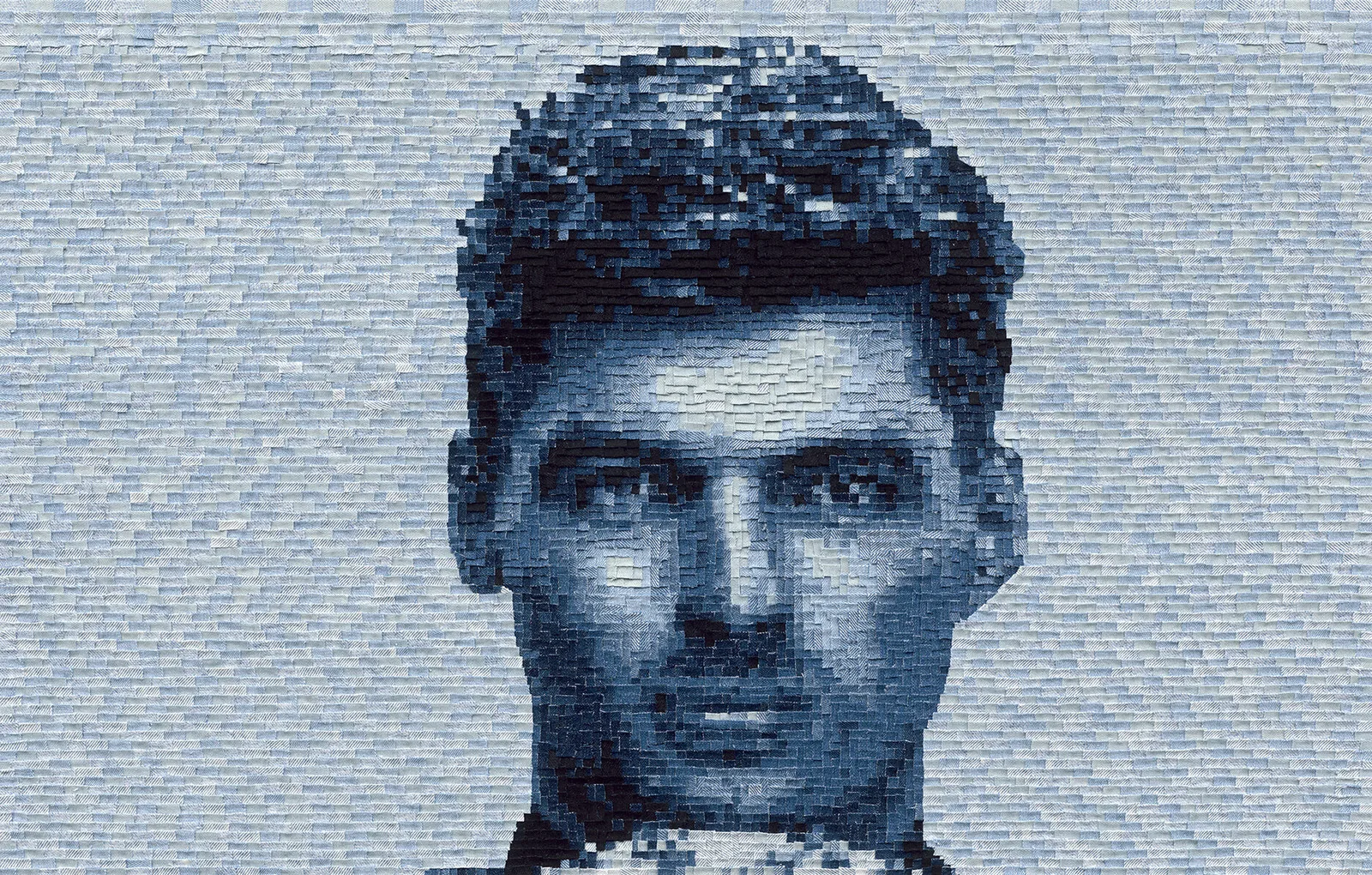 Artist Diana Gorter creates portraits from jeans: ‘Max has a very characteristic face’