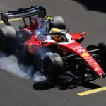 VIDEO: Lewis Hamilton brakes and ends up in tire stacks during third practice