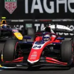Laurens van Hoepen fights his way to the podium in F2 sprint race at Madring